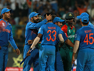 India beat Bangladesh by one run
