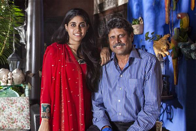 Kapil Dev with daughter Ameya