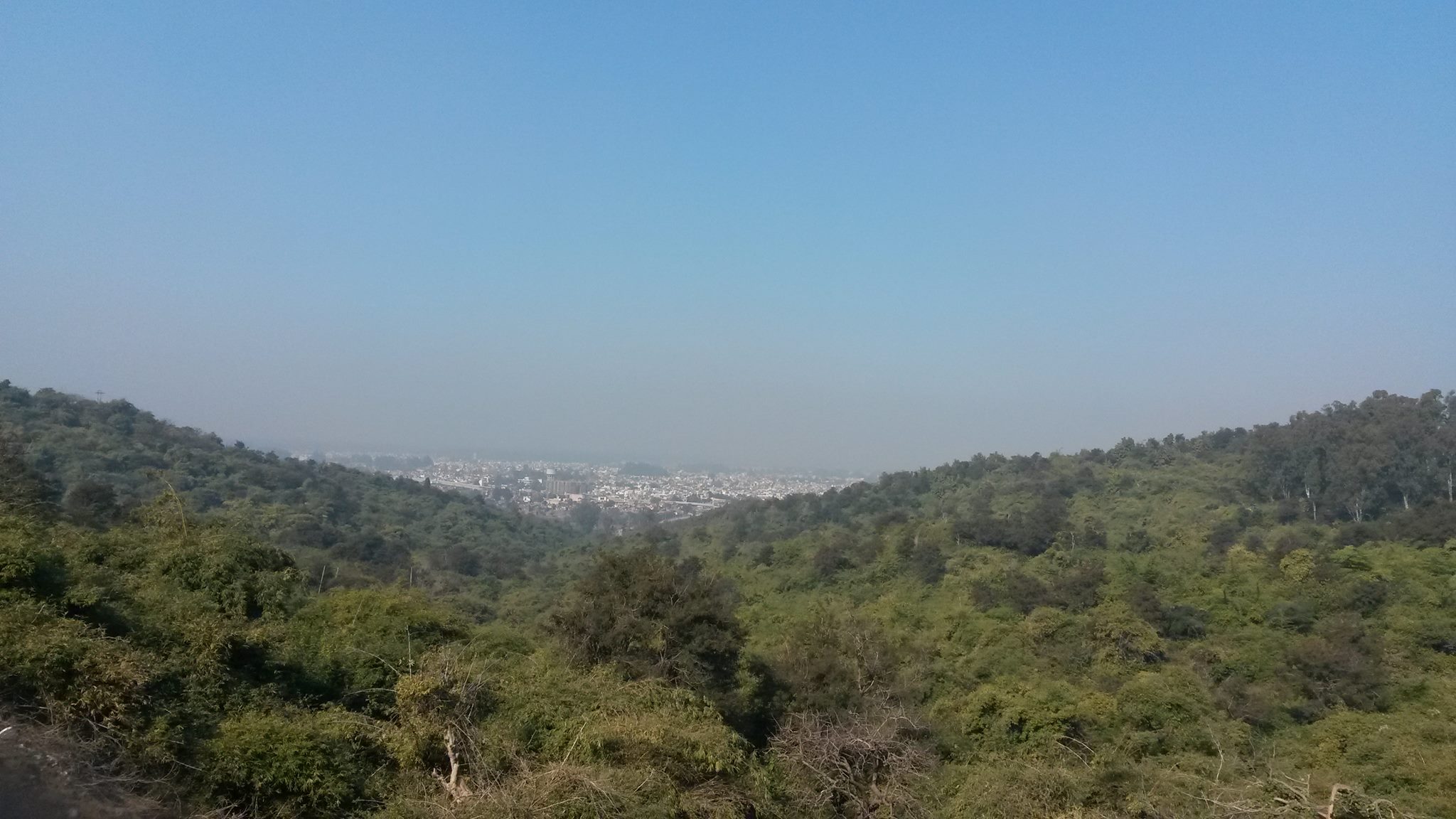 Pathankot View from Damtal Hill Top Mandir