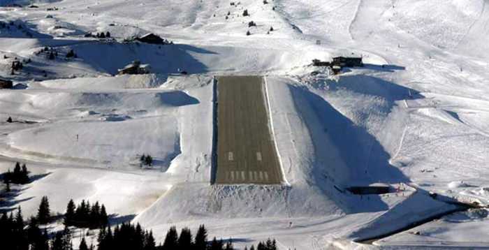 Landings at Courchevel International Airport in France.